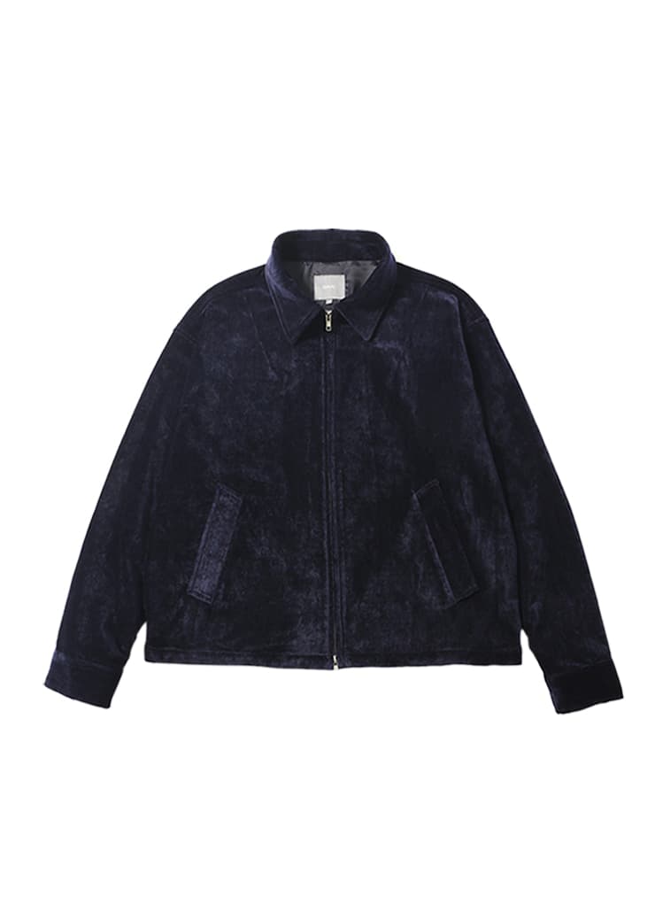 SUPPLE VELVET BLOUSON (NAVY)