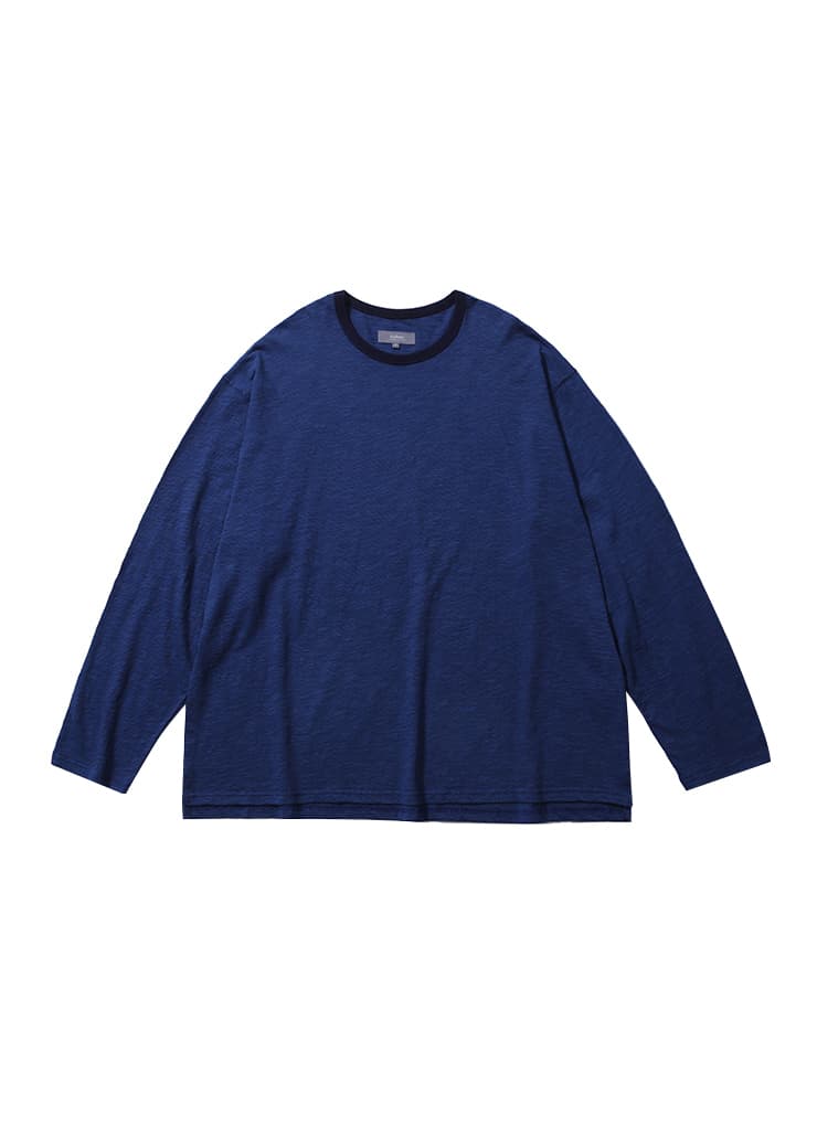 MICRO STRIPE LONG SLEEVE (NAVY)