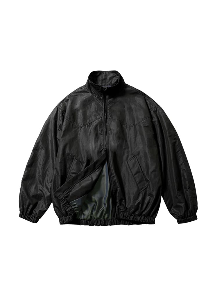 WESTERN HIGH NECK BLOUSON (BLACK GROSSY)