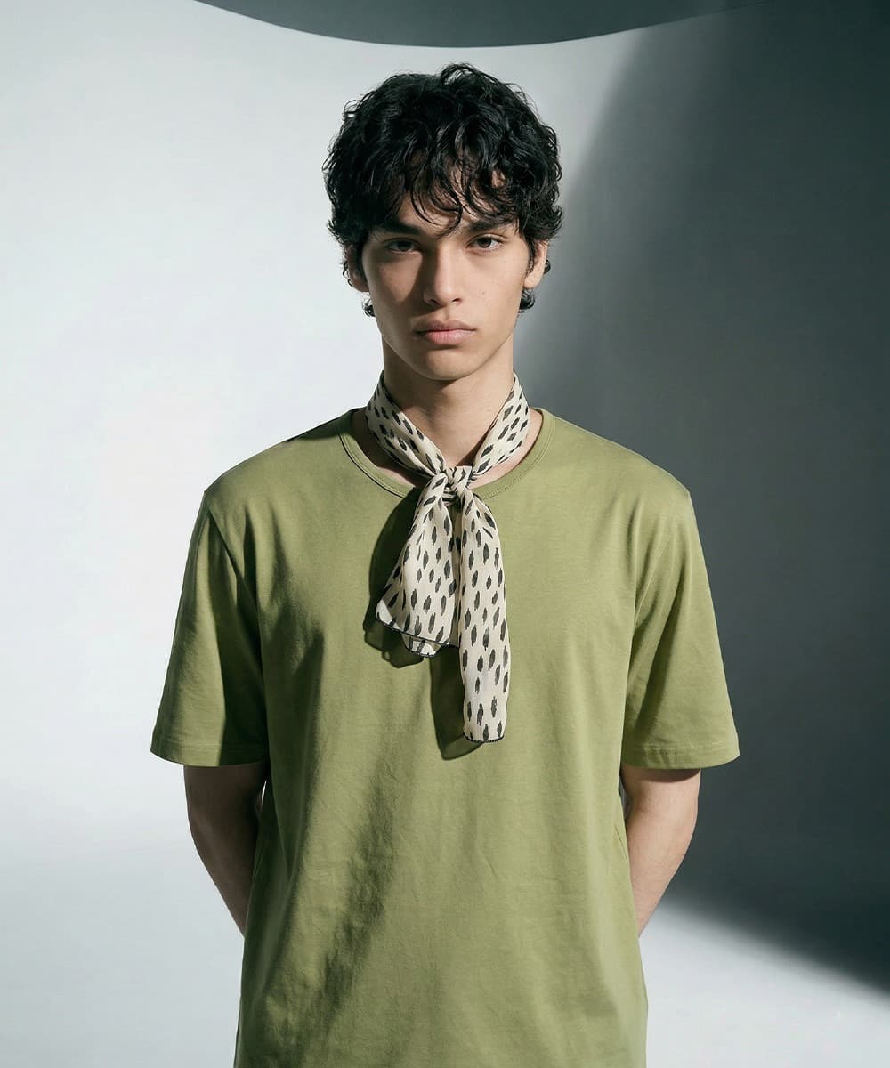 IRREGULAR CIRCLE SCARF (IVORY)