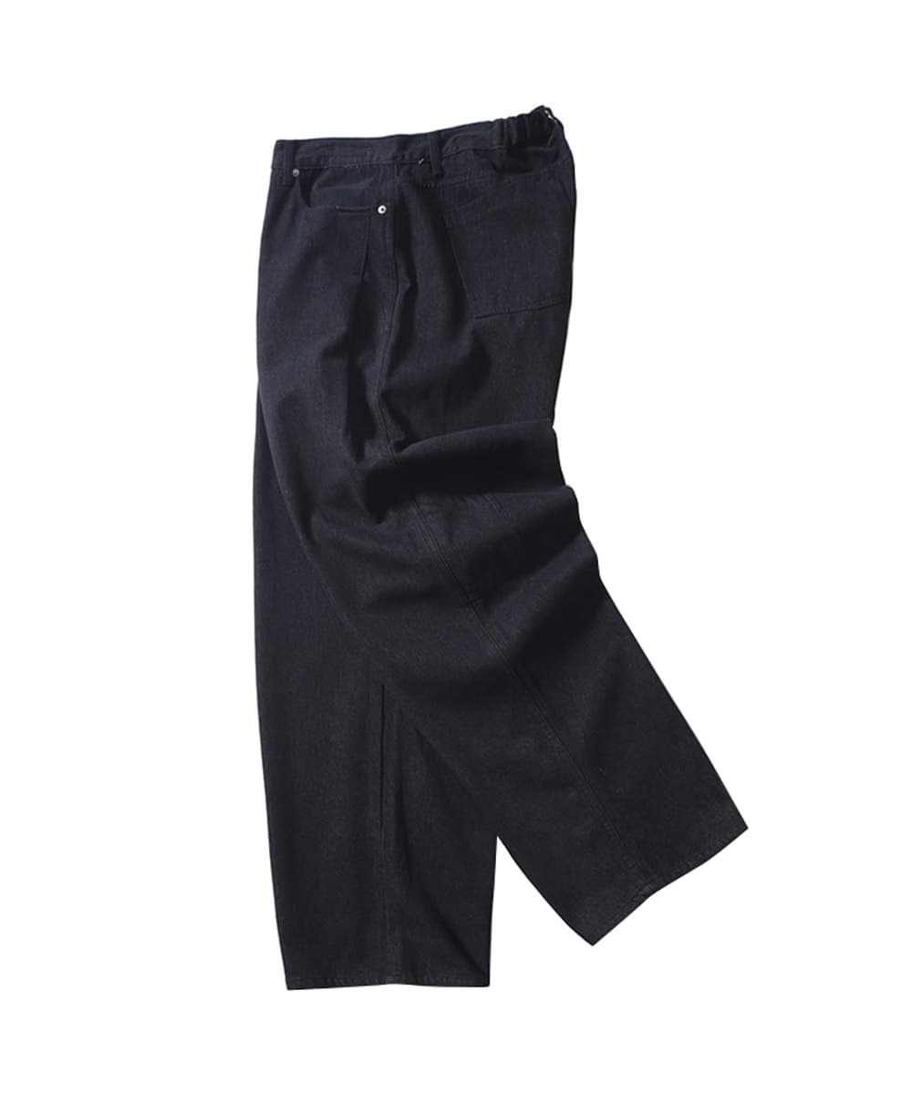 CARPENTER SIDE TUCK PANTS (BLACK WASHED)