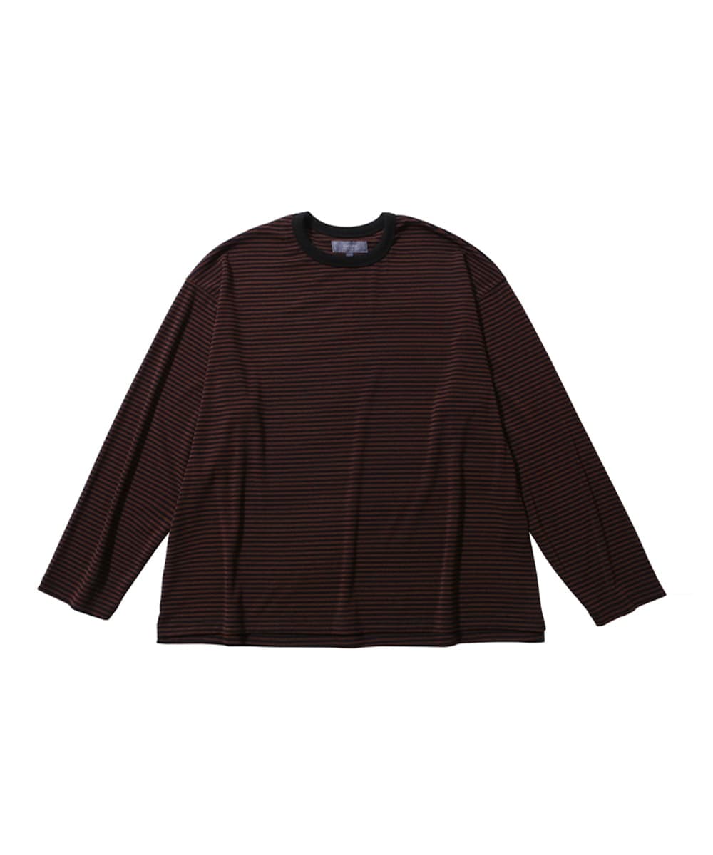 DUSTY STRIPE LONG SLEEVE (BLACK&RED)