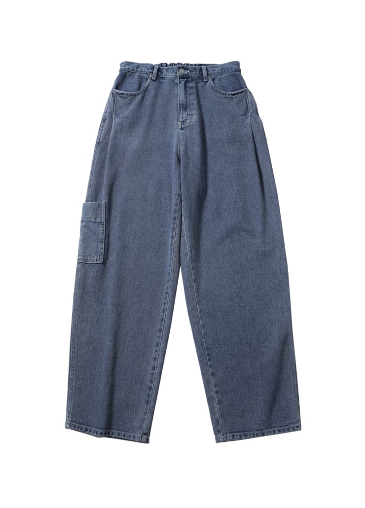 CARPENTER SIDE TUCK PANTS (BLUE WASHED)