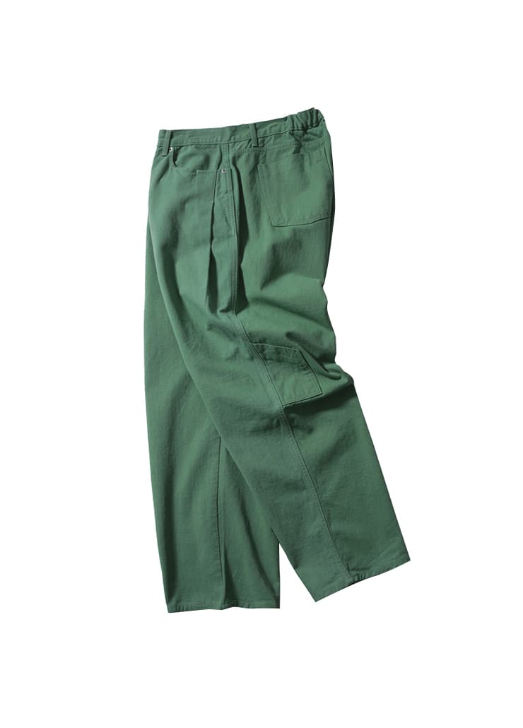 CARPENTER SIDE TUCK PANTS (APPLE GREEN)