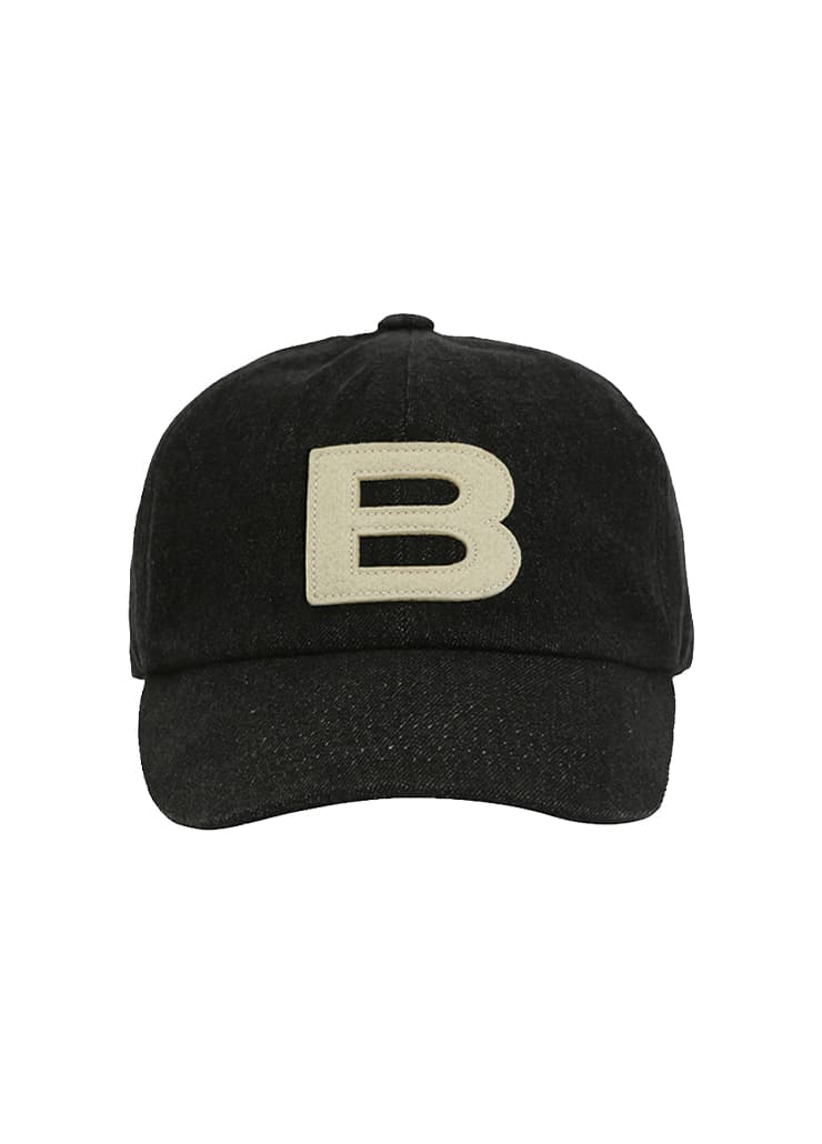 B LOGO WASHED CAP