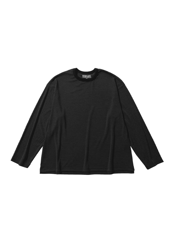 DUSTY STRIPE LONG SLEEVE (CHARCOAL & BLACK)