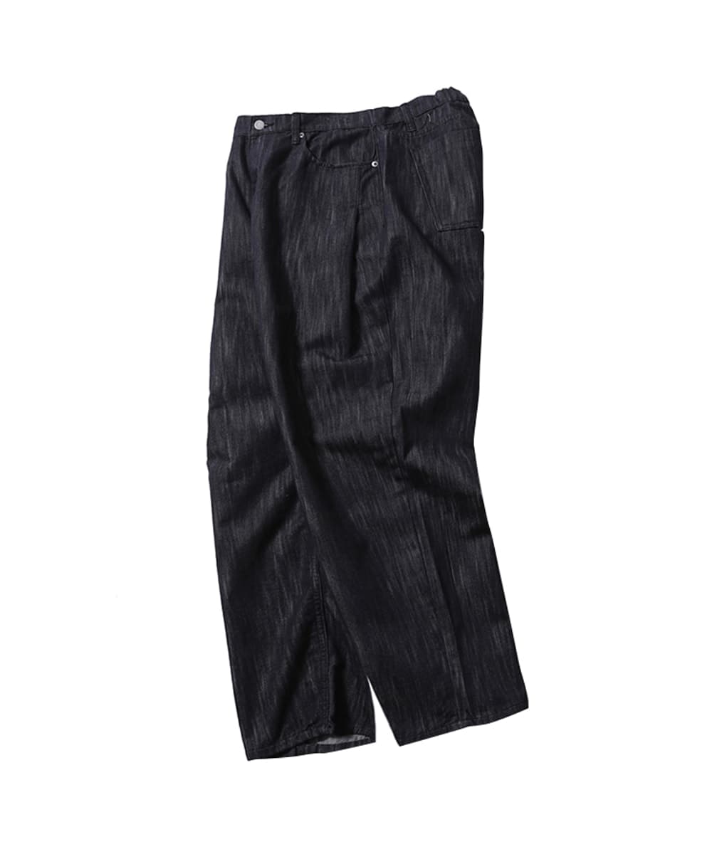 VENICE SIDE TUCK DENIM PANTS (NON FADE INDIGO)