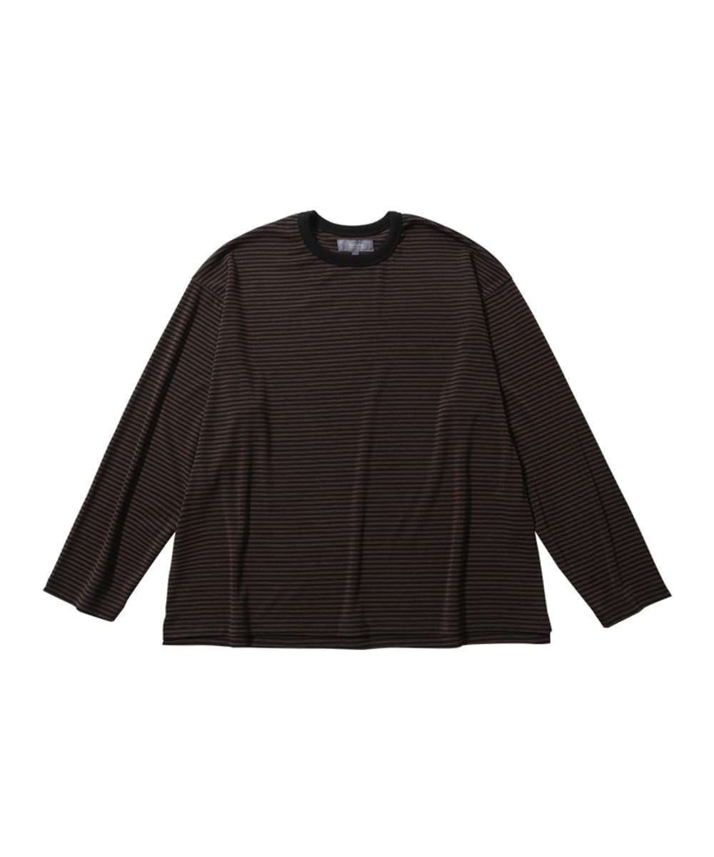 DUSTY STRIPE LONG SLEEVE (BLACK&BROWN)