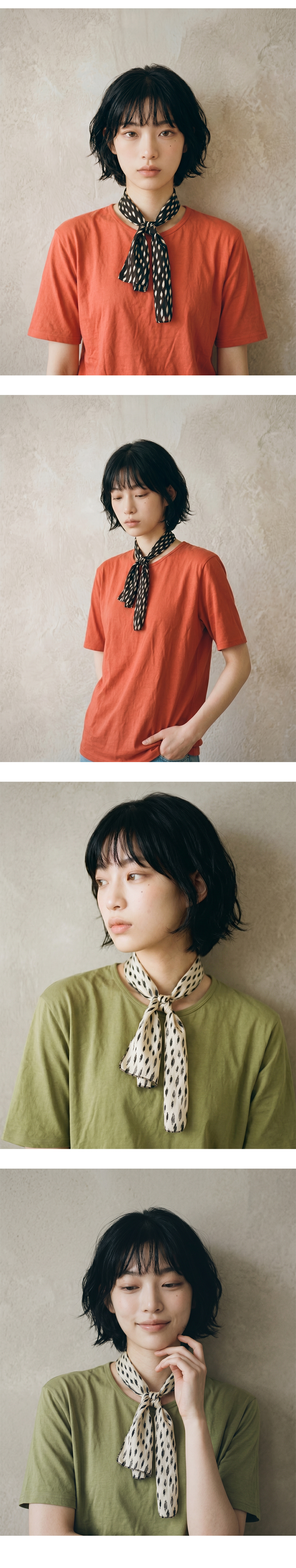 IRREGULAR CIRCLE SCARF (BLACK) her