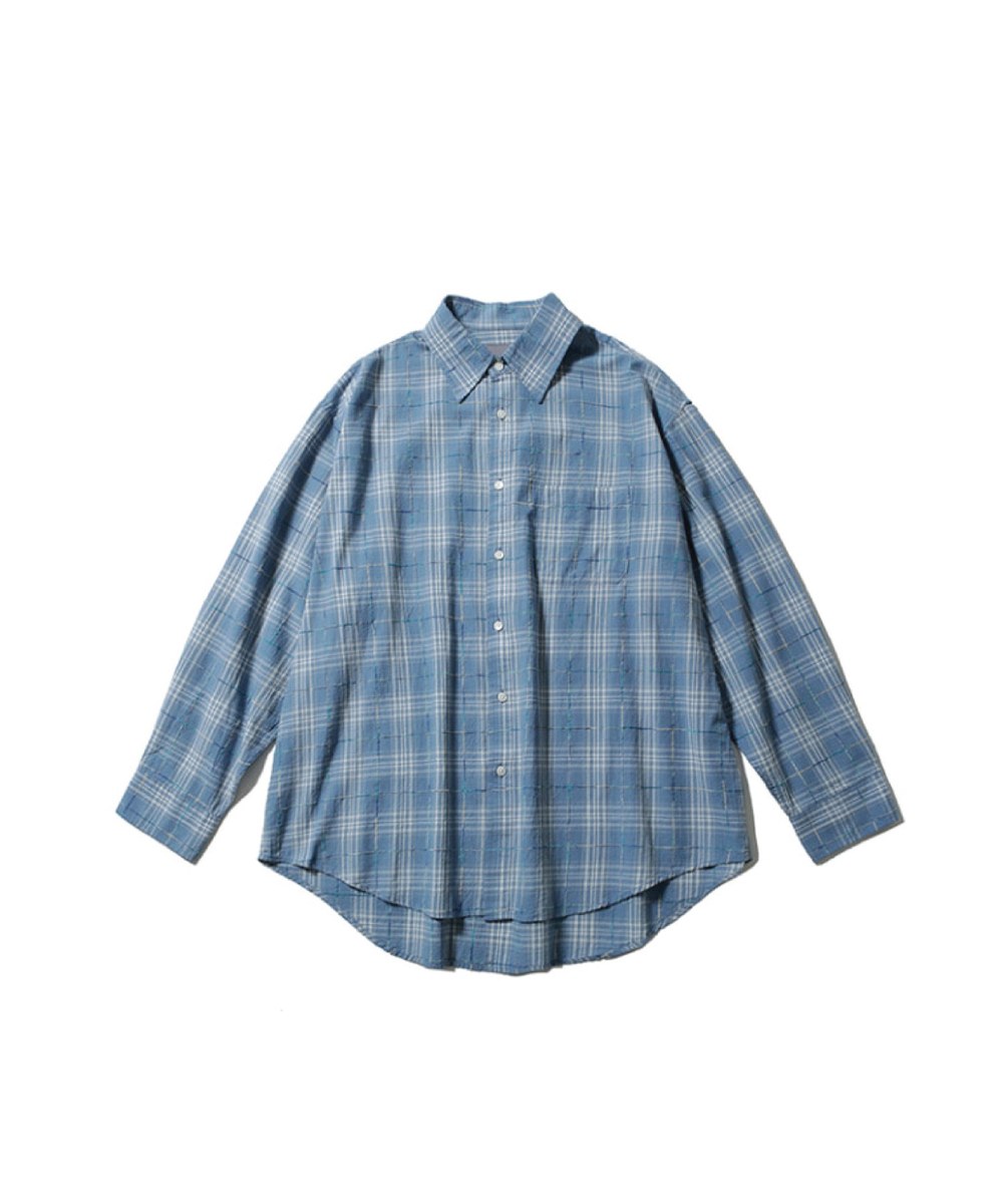 ALL WEATHER OVER SILHOUETTE SHIRTS (BLUE CHECK)