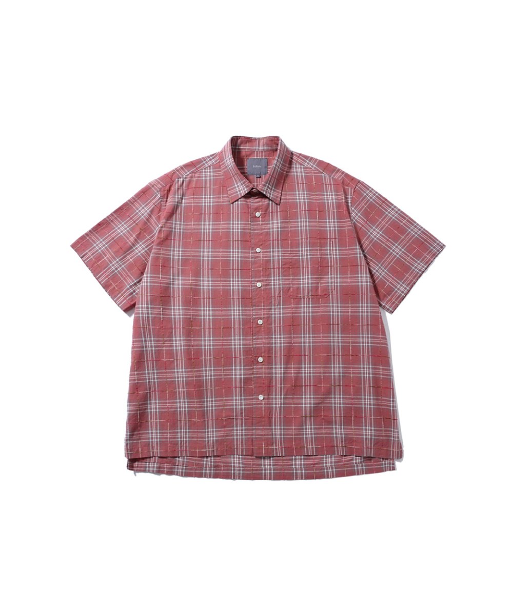 FLORIDA HALF SLEEVE SHIRT (PINK CHECK)