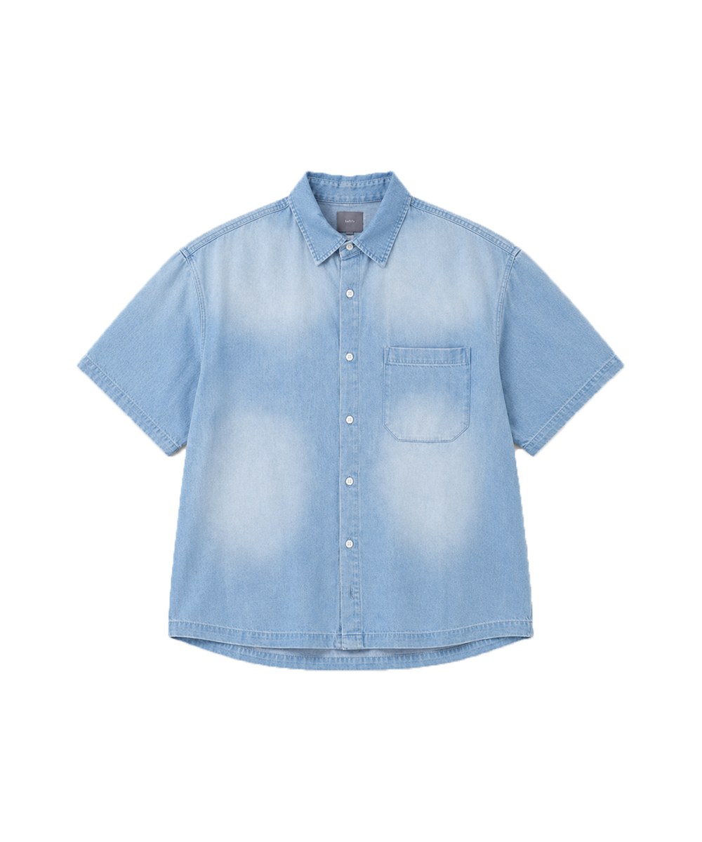 FLORIDA HALF SLEEVE SHIRT (BLUE WASHED)