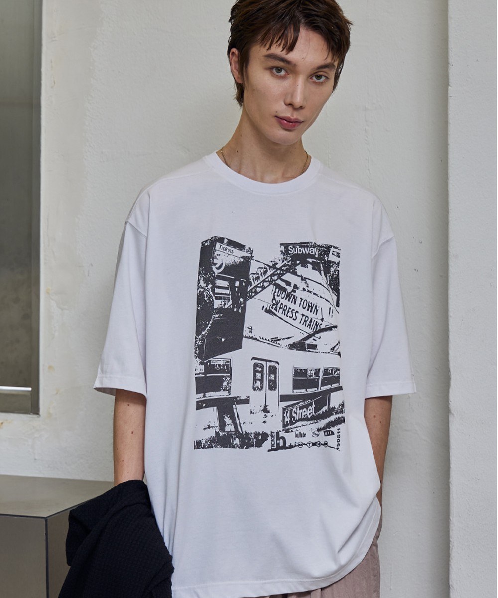 SUBWAY TICKET T-SHIRT (WHITE)